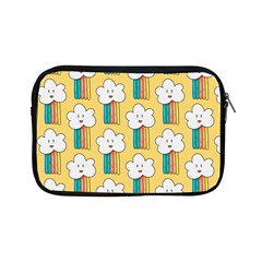 Smile Cloud Rainbow Pattern Yellow Apple Ipad Mini Zipper Cases by Apen