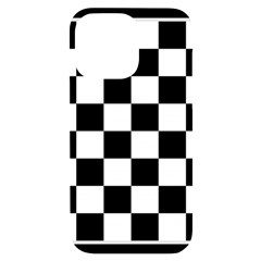 Chess Board Background Design Iphone 14 Pro Max Black Uv Print Case by Apen