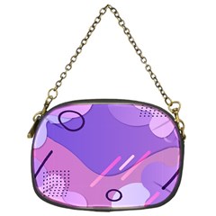 Hand Drawn Abstract Organic Shapes Background Chain Purse (one Side) by Apen