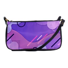 Hand Drawn Abstract Organic Shapes Background Shoulder Clutch Bag by Apen