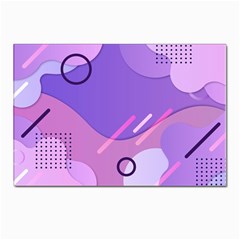 Colorful Labstract Wallpaper Theme Postcard 4 x 6  (pkg Of 10)