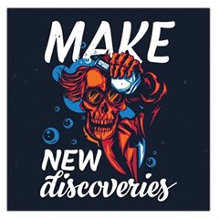 Make Devil Discovery  Square Satin Scarf (36  X 36 )