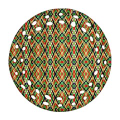 Pattern Design Vintage Abstract Round Filigree Ornament (two Sides)