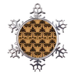 Cat Jigsaw Puzzle Metal Large Snowflake Ornament by Jatiart