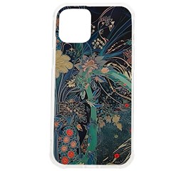 Vintage Peacock Feather Iphone 12 Pro Max Tpu Uv Print Case