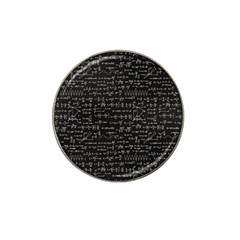 Math Equations Formulas Pattern Hat Clip Ball Marker (4 Pack) by Ravend