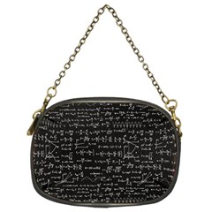Math Equations Formulas Pattern Chain Purse (two Sides) by Ravend