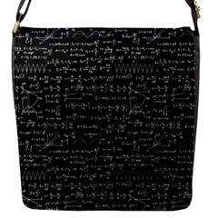 Math Equations Formulas Pattern Flap Closure Messenger Bag (s) by Ravend