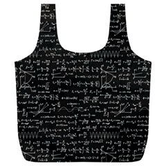 Math Equations Formulas Pattern Full Print Recycle Bag (xxl) by Ravend