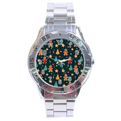 Winter Xmas Christmas Holiday Stainless Steel Analogue Watch