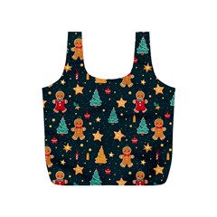 Winter Xmas Christmas Holiday Full Print Recycle Bag (s) by Ravend