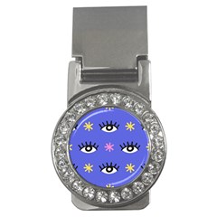 Eye Star Asterisk Pattern Background Money Clips (cz) 