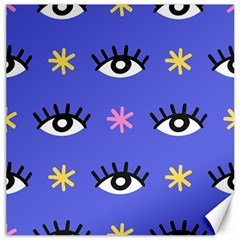 Eye Star Asterisk Pattern Background Canvas 16  X 16  by Ravend