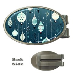 Ball Bauble Winter Money Clips (oval) 