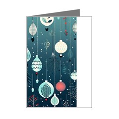 Ball Bauble Winter Mini Greeting Card by Ravend