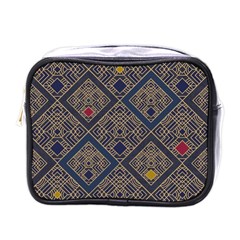 Pattern Seamless Antique Luxury Mini Toiletries Bag (one Side) by Ravend