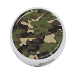 Texture Military Camouflage Repeats Seamless Army Green Hunting 4-port Usb Hub (two Sides) by Ravend