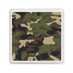 Texture Military Camouflage Repeats Seamless Army Green Hunting Memory Card Reader (square)