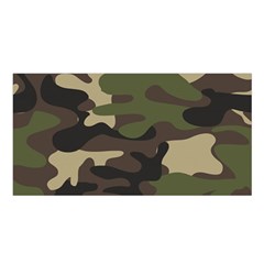 Texture Military Camouflage Repeats Seamless Army Green Hunting Satin Shawl 45  X 80  by Ravend