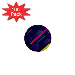 Colorful Abstract Background 1  Mini Magnets (100 Pack) 