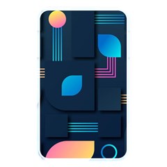 Gradient Geometric Shapes Dark Background Memory Card Reader (rectangular)