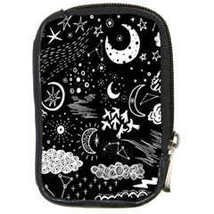 Vector Set Sketch Drawn With Space Compact Camera Leather Case