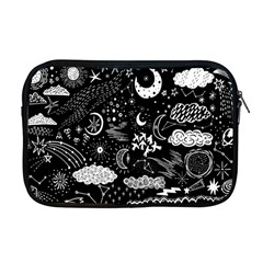 Vector Set Sketch Drawn With Space Apple Macbook Pro 17  Zipper Case by Ravend