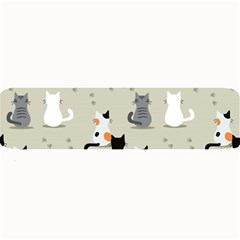 Cute Cat Seamless Pattern Large Bar Mat