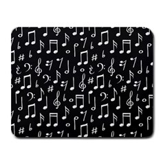 Chalk Music Notes Signs Seamless Pattern Small Mousepad