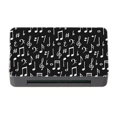 Chalk Music Notes Signs Seamless Pattern Memory Card Reader With Cf