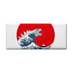 The Great Wave Of Kaiju Hand Towel
