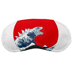 The Great Wave Of Kaiju Sleep Mask by Cendanart