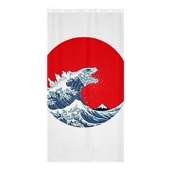 The Great Wave Of Kaiju Shower Curtain 36  X 72  (stall)  by Cendanart