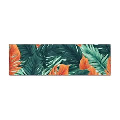 Green Tropical Leaves Sticker (bumper) by Jack14