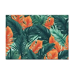 Green Tropical Leaves Sticker A4 (10 Pack) by Jack14