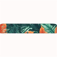 Green Tropical Leaves Small Bar Mat by Jack14