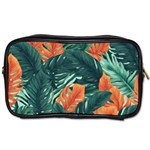 Green Tropical Leaves Toiletries Bag (One Side) Front