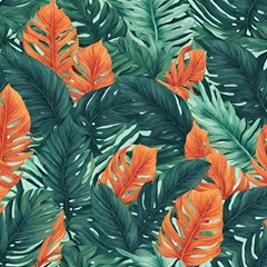 Green Tropical Leaves Play Mat (rectangle) by Jack14