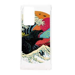 Retro Wave Kaiju Godzilla Japanese Pop Art Style Samsung Galaxy Note 20 Ultra Tpu Uv Case by Cendanart