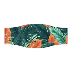 Green Tropical Leaves Stretchable Headband