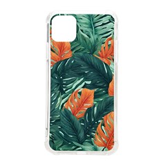 Green Tropical Leaves Iphone 11 Pro Max 6 5 Inch Tpu Uv Print Case by Jack14