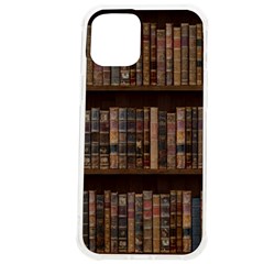 Old Bookshelf Orderly Antique Books Iphone 12 Pro Max Tpu Uv Print Case by Cendanart