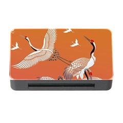 Japanese Crane Painting Of Birds Memory Card Reader With Cf by Cendanart