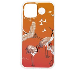 Japanese Crane Painting Of Birds Iphone 12 Pro Max Tpu Uv Print Case by Cendanart