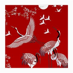 Japanese Crane Bird Art Medium Glasses Cloth (2 Sides)