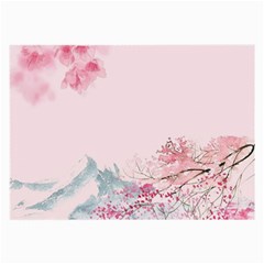 Pink Chinese Style Cherry Blossom Large Glasses Cloth by Cendanart