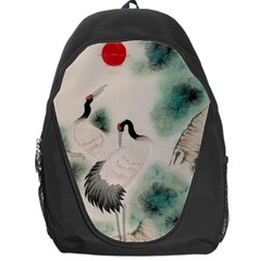 Japanese Crane Painting Of Bird Backpack Bag
