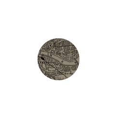 Vintage London Map 1  Mini Buttons