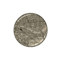 Vintage London Map Hat Clip Ball Marker (4 Pack) by Cendanart