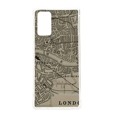 Vintage London Map Samsung Galaxy Note 20 Tpu Uv Case by Cendanart